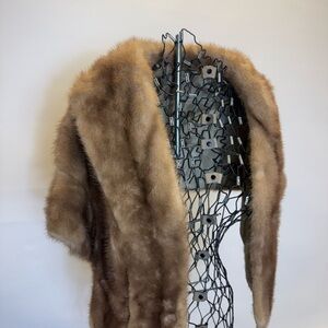 Christie Brothers Vintage 1950s Pastel Mink Stole/Cape